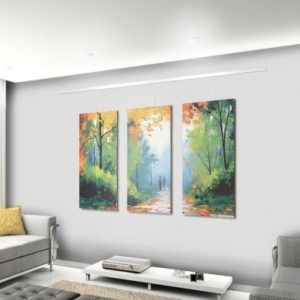 2m Clip Rail Picture Hanging Kit