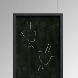 Black Snap Frame Chalkboard Hanging Kit with Cables