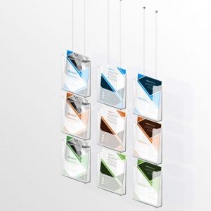 Brochure Holder for Ceiling Hanging