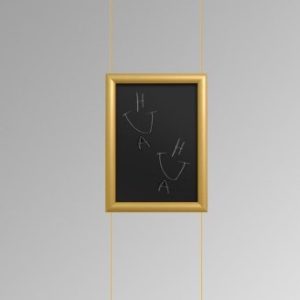 Gold Snap Frame with Ceiling to Floor Chalkboard Hanging Kit