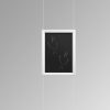 White Snap Frame with Ceiling to Floor Chalkboard Hanging Kit