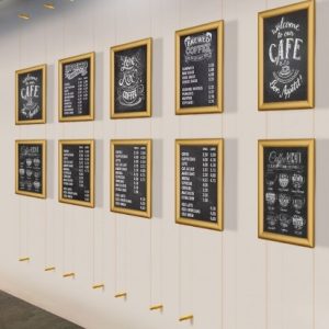Gold Wall Mounted Chalkboard Hanging Kit