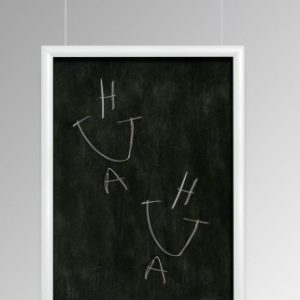 White Snap Frame Chalkboard Hanging Kit with cables