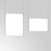 A0 Ceiling Mounted Cable Kit with Poster Pockets