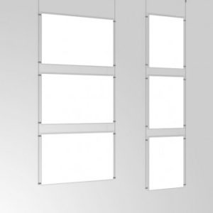 A2 Ceiling Mounted Cable Kit with Poster Pockets