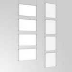 A3 Ceiling Mounted Cable Kit with Poster Pockets