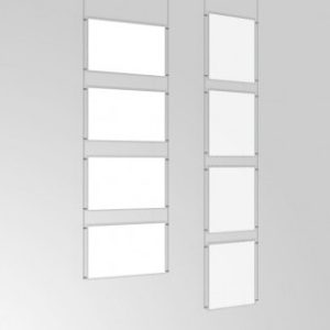A3 Ceiling Mounted Cable Kit with Poster Pockets