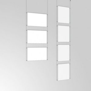 A4 Ceiling Mounted Cable Kit with Poster Pockets