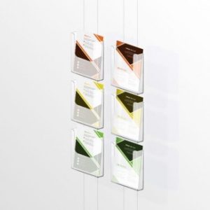 Ceiling to Floor Clear Cord Brochure Holder Kit