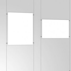 A0 Ceiling to Floor Cable Set with Poster Pockets