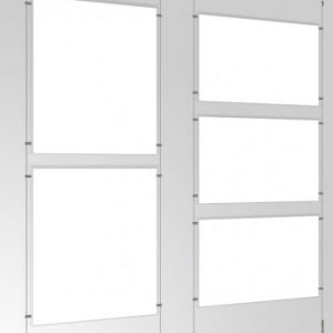 A1 Ceiling to Floor Cable Set with Poster Pockets