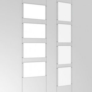 A3 Ceiling to Floor Cable Set with Poster Pockets