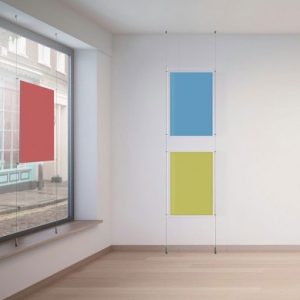 Ceiling to Floor Cable Displays, Hanging System