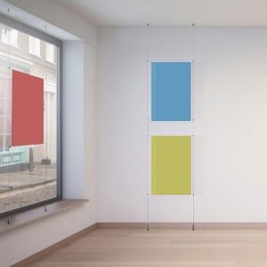 Ceiling to Floor Cable Displays, Hanging System