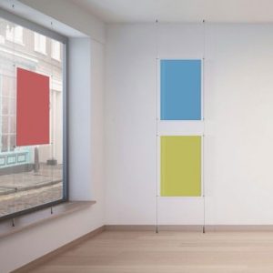 Ceiling to Floor Cable Displays, Hanging System