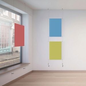 Ceiling to Wall Cable Displays, Hanging System