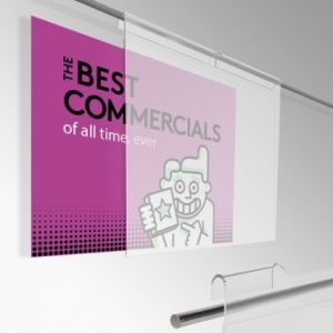 Hooked Pocket Holders Panels (Acrylic), Hanging System
