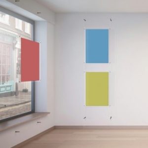 Wall to Wall Clear Cord Displays, Hanging System