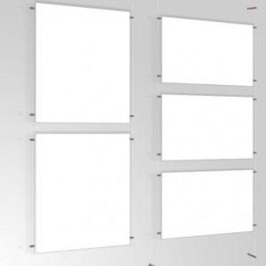 A1 Wall to Wall Transparent Cord Kit with Poster Pockets