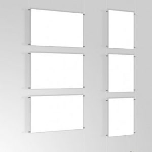 A2 Wall to Wall Transparent Cord Kit with Poster Pockets