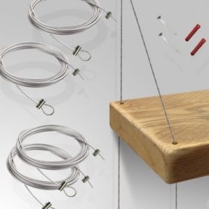 Cable Hanger Kit for Wooden Shelves