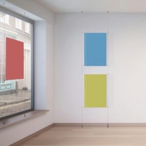A0 Rod Kit for Poster Pockets (Ceiling to Floor)