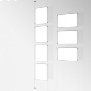 A4 Rod Kit for Poster Pockets (Wall Mounted)