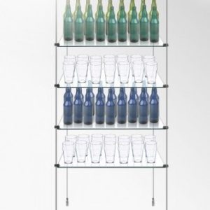 Hanging Glass Shelf Set