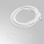 Wire for Net Curtains/ Voile Kit with Hooks & Eyes