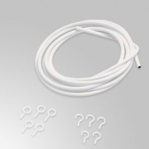 Wire for Net Curtains/ Voile Kit with Hooks & Eyes