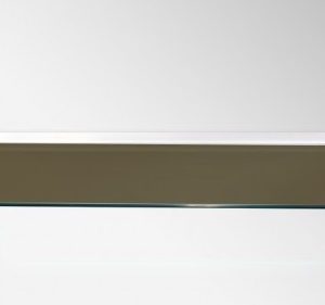 Rustic Brown Floating Glass Shelf