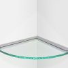 Corner Glass shelf, Wall shelf display