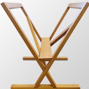 Wood Browser, Cradle Print Rack