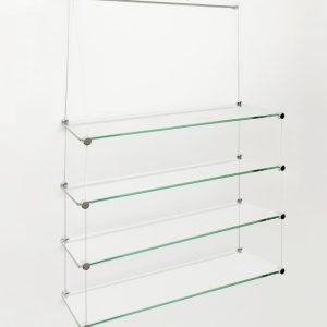 J-Rail Shelving (Glass and Cables)