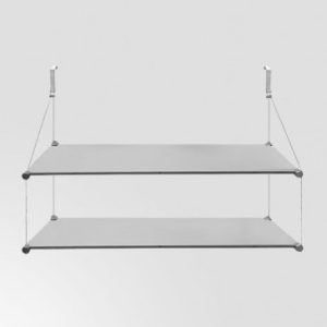 Double Glass shelf, Display system