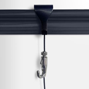 Picture Hanging kit with Black Wire Rope