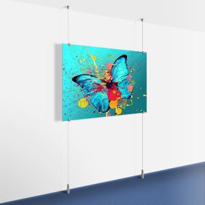 Cable Hanging Ceiling-to-Floor Art Display Kit