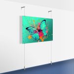 Wall-to-Floor Cable Hanging Art Display Kit