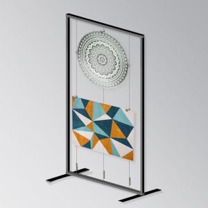 Round Tapestry Display Exhibition Stand