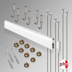 Clip Rail Picture Hanging kit