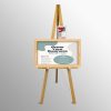 Wooden Display Easel, Leaflet Holder