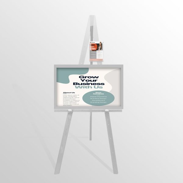 Wooden Display Easel, Leaflet Holder