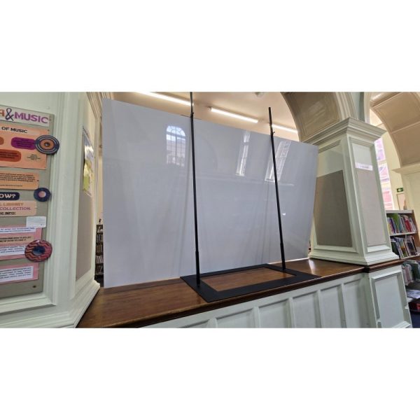 display easel for large picture on archway shelf