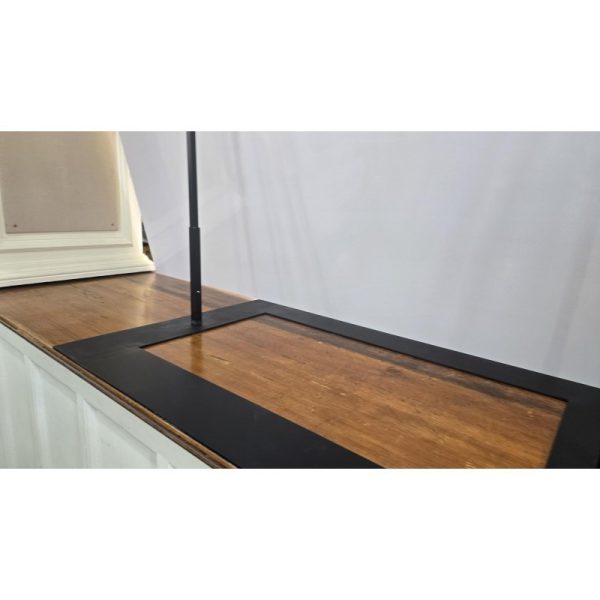 display easel for large picture on archway shelf