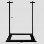display easel for large picture on archway shelf
