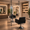 double sided salon mirror hanging system