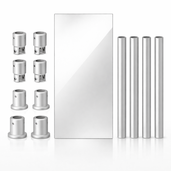 double sided salon mirror hanging system