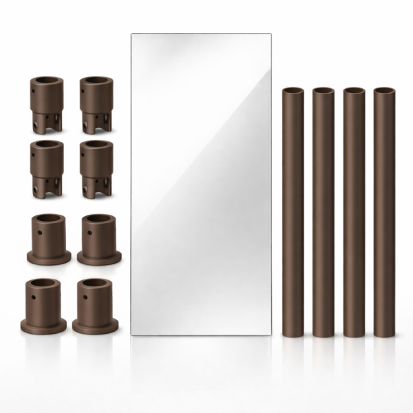 double sided salon mirror hanging system