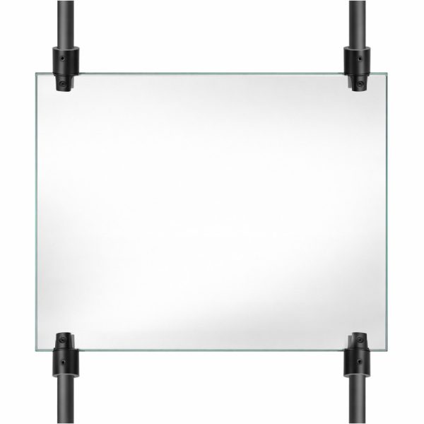 double sided salon mirror hanging system