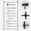 flush to wall rod display acrylic poster holders kit